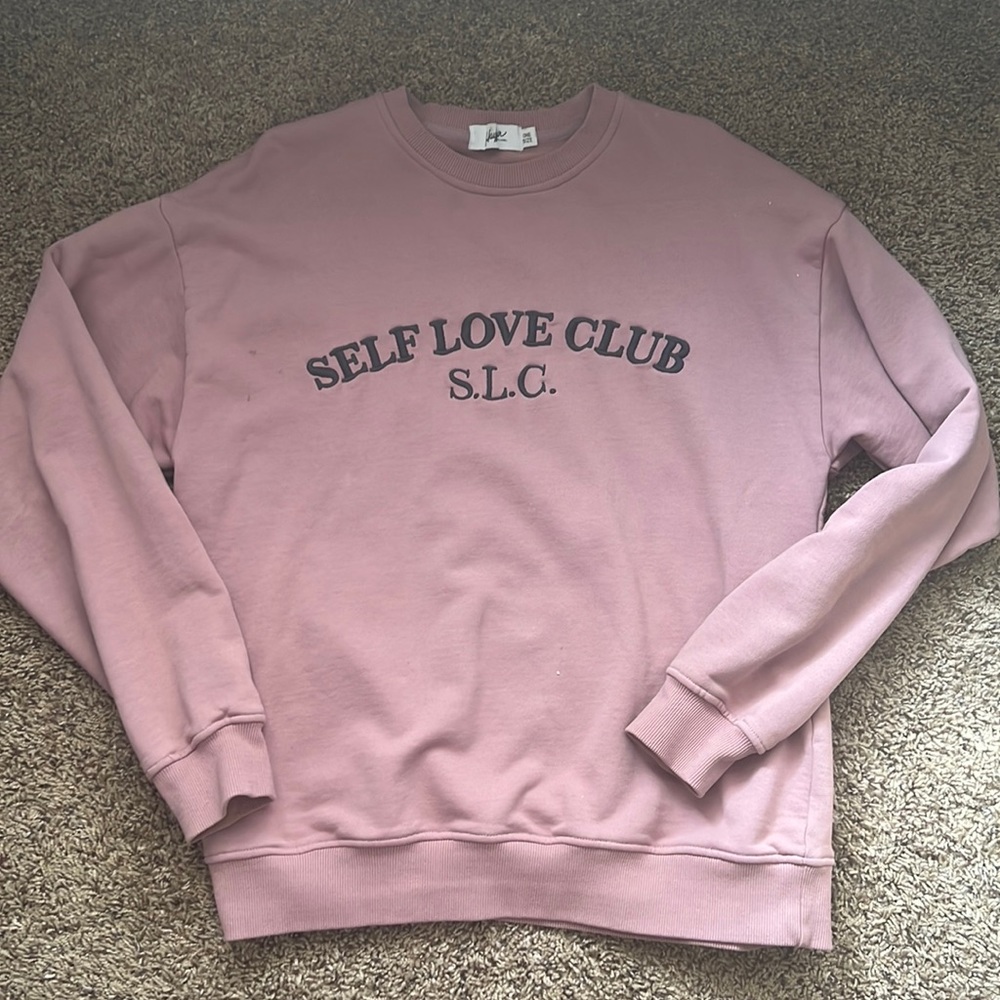 Lilac purple crewneck sweater